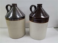 Pair of crock jugs