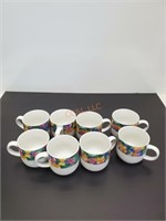 8 stonewre coffee cups and saucers