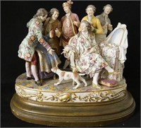Fine Meissen Figural Group Louis XIV