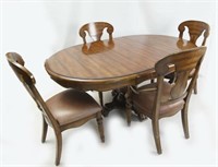 Mahogany dining Room set  leaf and six chairs