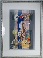 3006George Schreiber  1959 Lithograph "Ringmaster"