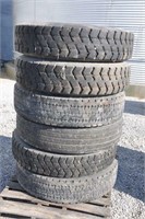(6) 11-24.5 Tires