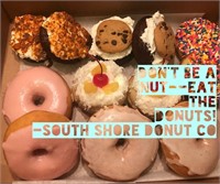 1 DOZ DONUTS A MONTH FROM SOUTH SHORE DONUTS