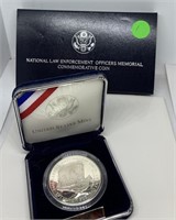 NATIONAL LAW ENFORCEMENT SILVER PROOF DOLLAR