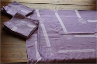 Purple Table Linens w/ Embriodery Details