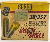 Collectors Box of 6 Rds Speer .38/.357 Shotshells