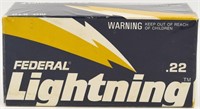 500 Rounds of Federal Lightning .22 LR Ammunition