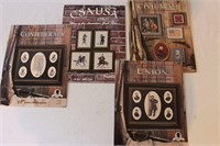 Civil War Cross-stitch Booklets - set of 4