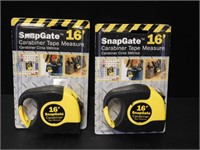 2 New Snap Gate 16' Measuring Tapes