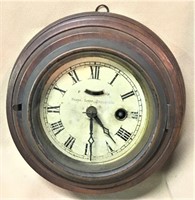 Small 19thC. Wall Clock, "Patent Lever Escapement"