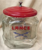 Lance Cracker Jar, Half Size Variant, 8"H