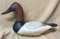 Canvasback Decoy signed Bryant, 15 1/2"L