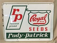 Tin Royal Brand Seed Sign, 14"H x 18"L