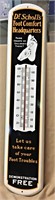 Dr. Scholl's Tin Thermometer, 39"H x 8"L