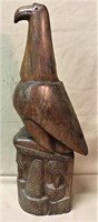 24" H Carved Mahogany Bird , Eagle?