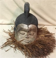 African Basuku (Suku) Mask, Zaire,Carved & Painted