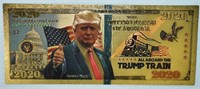 Gold Foil Trump 2020 Fantasy Note