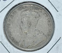 1918 CAD .50c Silver Coin - Poor Condition