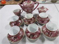 Complete porcelain tea set