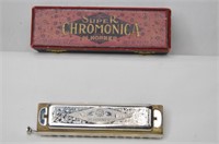 M. Hohner Super Chromonica Harmonica w Box