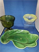 TRIO OF GREEN PIECES