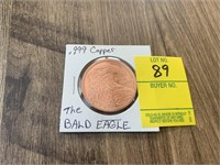 .999 Copper Bald Eagle Coin (1 oz)