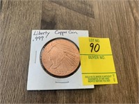 .999 Copper Indian Head Coin (1 oz)