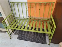 Real antique wrought iron bench