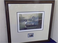 Neil Blackwell Signed Ducks Unlim.  Frame W/Stamp