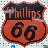 Phillips 66 Porcelain Sign-1954  30x29-Single Side
