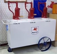 Triple Mobil Oil Lubester Cart-Fully Restored-