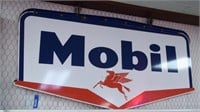 Double Sided Porcelain Mobil Sign-1957 *