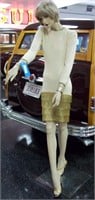 68' Female Mannequin 1920s Clothed W/ Stand