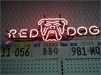 Red Dog Neon - Working - 10" x 33"