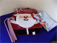 Santa Bathroon Set, Decorative Canes, Gift Bag