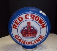 Reproduction Red Crown Gas Globe