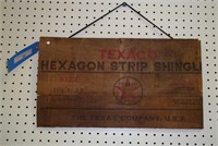 Wood Pc from Texaco Shipping Crate -Asbestos