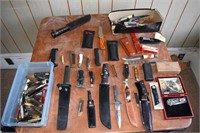 Large Collection Pocket Knives