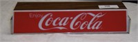 Coca Lighted Fountain Topper Sign 3.5 x 16