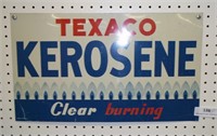 Metal Texaco Kerosene Sign 11.5 x 20