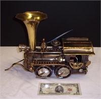 Train Made from Musical Instruments & Car Parts