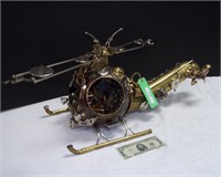 Helicopter Made From Muscial Instruments-Car Parts