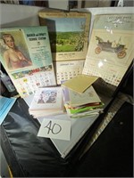 Old Calendars 1951,1956,1966,Greeting Cards