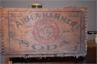 Arm & Hammer Soad Wooden Box