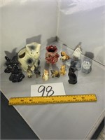 Several Small Cats, Dogs, Occupied Japan piece