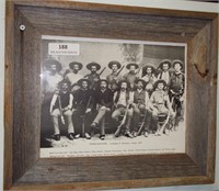 Barnwood Framed Texas Rangers 1887 Picture*