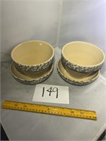 4 Roseville Pottery Bowls