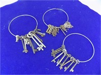 3 Rings Skelton Keys