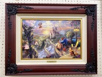 Thomas Kinkade Disney Beauty & The Beast LE Print