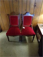 PAIR OF EAST LAKE WALNUT VICTORIAN CHAIR